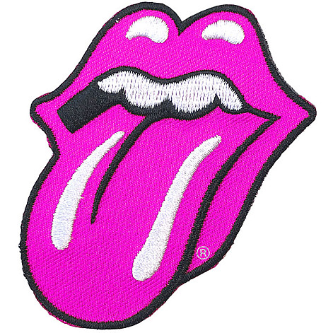 Rolling Stones nášivka, Classic Tongue Pink 58x84 mm