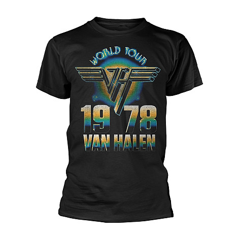 Van Halen tričko, World Tour '78 Black, pánske