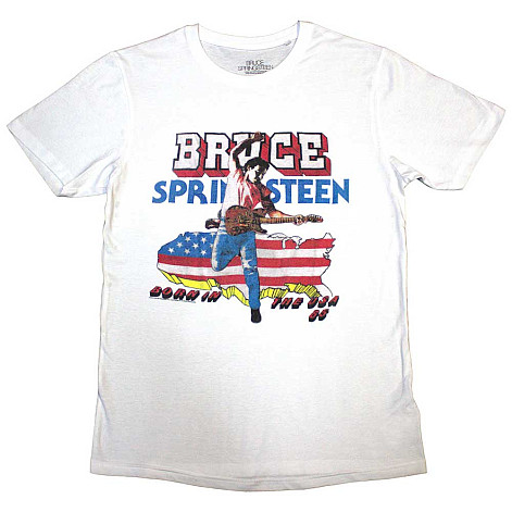 Bruce Springsteen tričko, Born in The USA '85 White, pánske