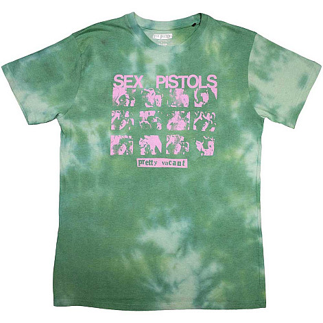 Sex Pistols tričko, Pretty Vacant Dye Wash Green, pánske