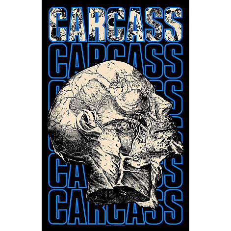 Carcass textilný banner PES 70cm x 106cm, Necro Head