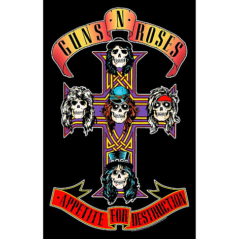 Guns N Roses textilný banner PES 70cm x 106cm, Appetite For Destruction