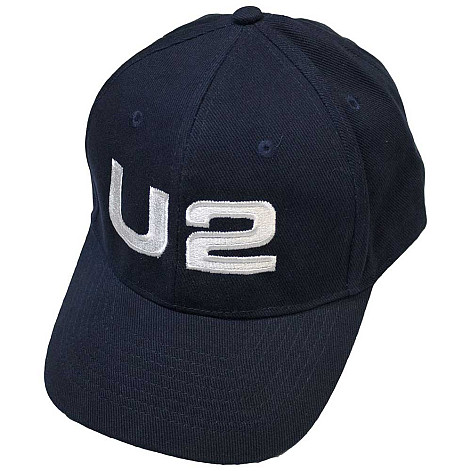 U2 šiltovka, White Logo Navy Blue