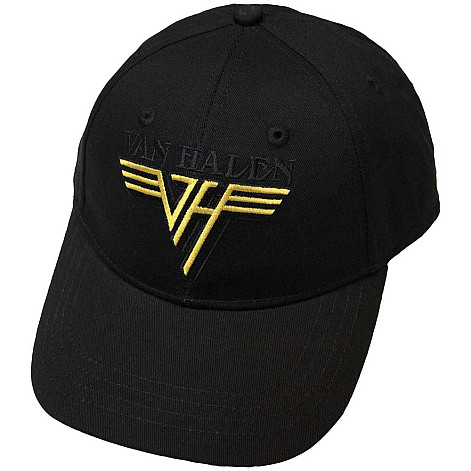 Van Halen šiltovka, Text & Yellow Logo Black, unisex