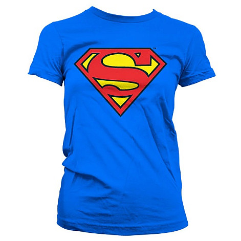 Superman tričko, Shield Blue, dámske