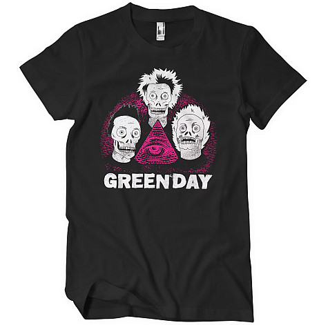 Green Day tričko, Skulls Black, pánske