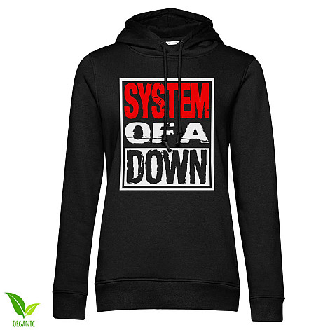 System Of A Down mikina, Logo Organic Girly Black, dámska