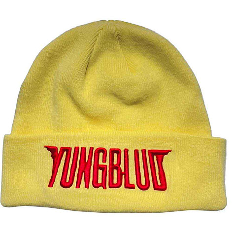 Yungblud zimný čiapka, Red Logo Hi-Build Embroidery Yellow, unisex