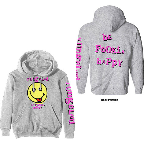 Yungblud mikina, Raver Smile Hoodie BP Grey, pánska