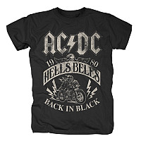 AC/DC tričko, Hells Bells 1980 Black, pánske