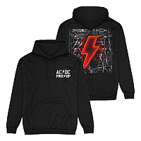 AC/DC mikina s kapucňou, PWRUP Lightning Cables BP Black, pánska