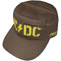 AC/DC šiltovka, PWR-UP & Stencil Logo Military Green, unisex