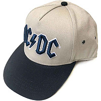 AC/DC šiltovka snapback, Navy Logo Black & Sand, unisex