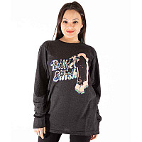 Billie Eilish tričko dlhý rukáv, Neon Silhouette Charcoal Grey, pánske