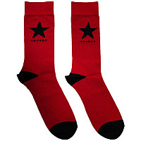 David Bowie ponožky, Blackstar Red, unisex - velikost 6 až 11 (39 - 45)