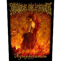 Cradle Of Filth nášivka na chrbát CO+PES 30x27x36 cm, Nymphetamine