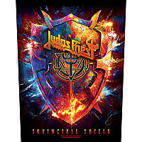 Judas Priest nášivka na chrbát CO+PES 30x27x36 cm, Invincible Shield