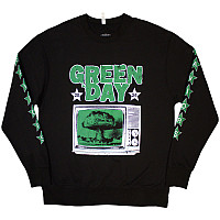 Green Day mikina, Sweatshirt TV Explosion Sleeve Print Black, pánska