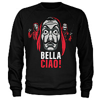 La Casa De Papel mikina, Bella Ciao! Sweatshirt Black, pánska