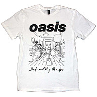 Oasis tričko, Definitely Maybe Line Drawing White, pánske