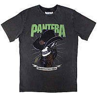 Pantera tričko, Skeleton Cowboy Wash Charcoal Grey, pánske