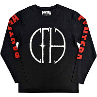 Pantera tričko dlhý rukáv, Frayed Logo Sleeve Print Black, pánske