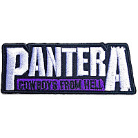 Pantera tkaná nášivka/nažehlovačka PES 105 x 40 mm, Cowboys from Hell