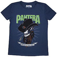 Pantera tričko, Skeleton Cowboy Denim Blue, dámske