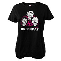 Green Day tričko, Skulls Black, dámske