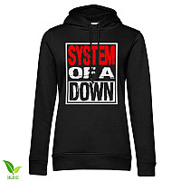 System Of A Down mikina, Logo Organic Girly Black, dámska