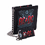 AC/DC peňaženka 11 x 9 x 2 cm s řetízkem/ 220 g, Black Ice