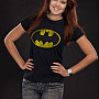 Batman tričko, Distressed Logo Black, dámske