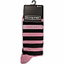 BlackPink ponožky, Stripes & Logo Pink, unisex - velikost 7 až 11