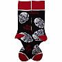 Iron Maiden ponožky, Eddie Skulls Black, unisex - velikost 7 až 11 (40 až 45)