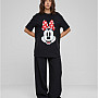 Mickey Mouse tričko, Minnie Smiles Ladies Black, dámske