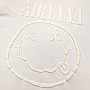 Nirvana tričko, White Happy Face Hi-Build White, pánske