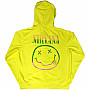 Nirvana mikina, Sorbet Ray Happy Face Zipped BP Neon Yellow, pánska