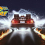 Back to The Future keramický hrnček 250 ml, Delorean Fire Tracks